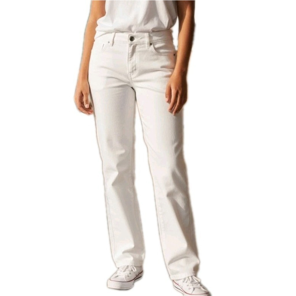 ESCADA SPORT LINDA Women's 5-pocket White Straight Leg Pants Size 30 Inseam 35"